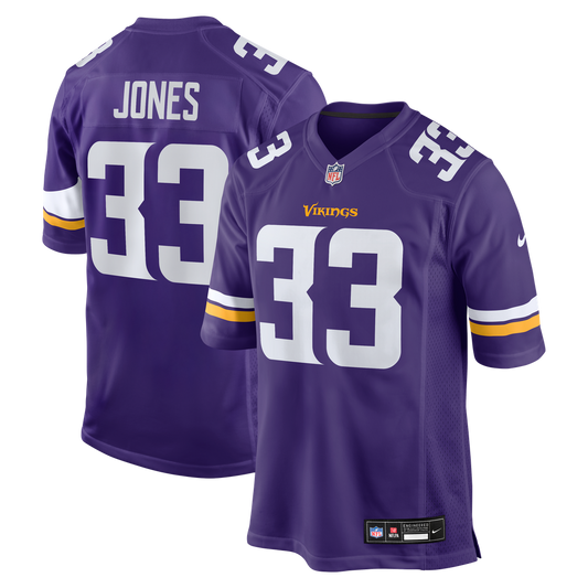 Men's Minnesota Vikings Aaron Jones Nike Purple Game Player Jersey - Image 1