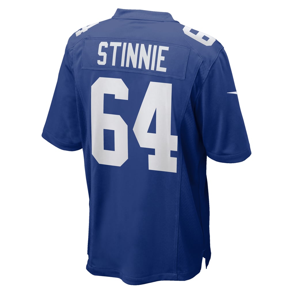 Men's New York Giants Aaron Stinnie Nike  Royal Team Game Jersey - Image 4