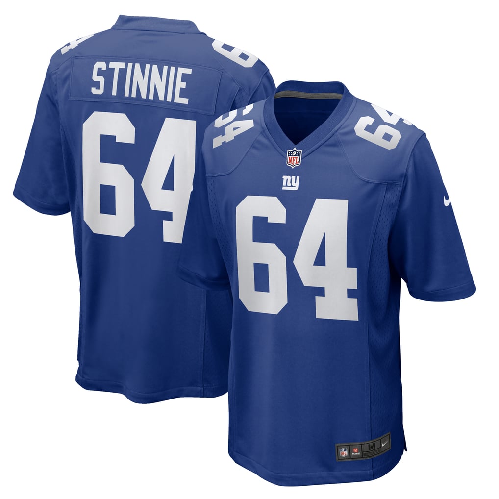Men's New York Giants Aaron Stinnie Nike  Royal Team Game Jersey - Image 1