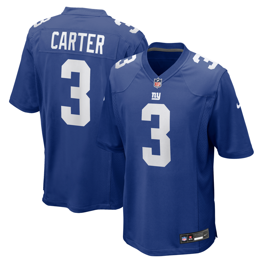Men's New York Giants Abdul Carter Nike  Royal Team Game Jersey - Image 2
