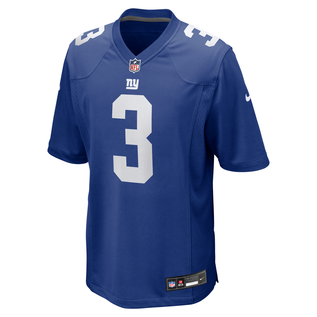 Men's New York Giants Abdul Carter Nike  Royal Team Game Jersey - Image 3
