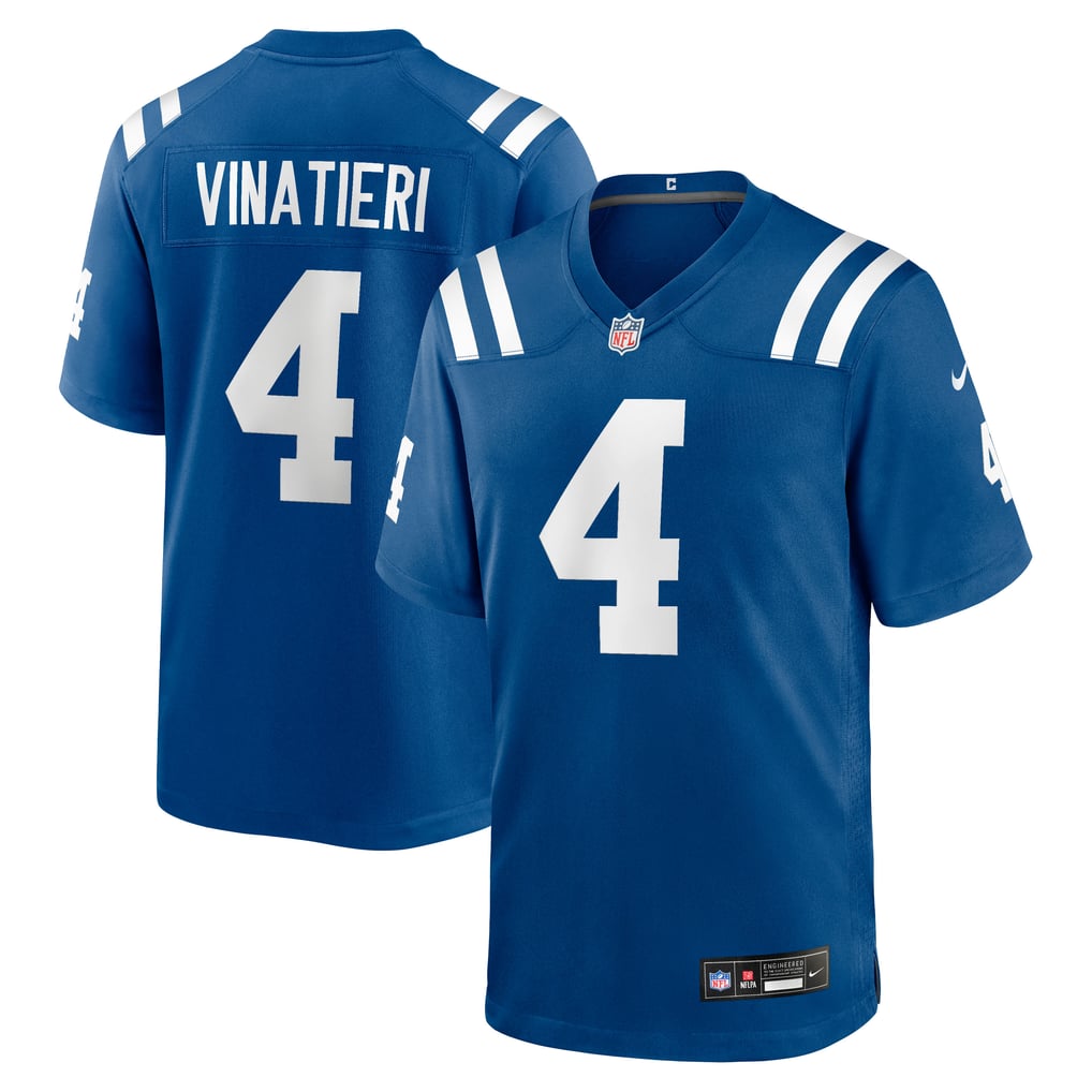 Men's Indianapolis Colts Adam Vinatieri Nike Royal Team Retired Game Jersey - Image 2