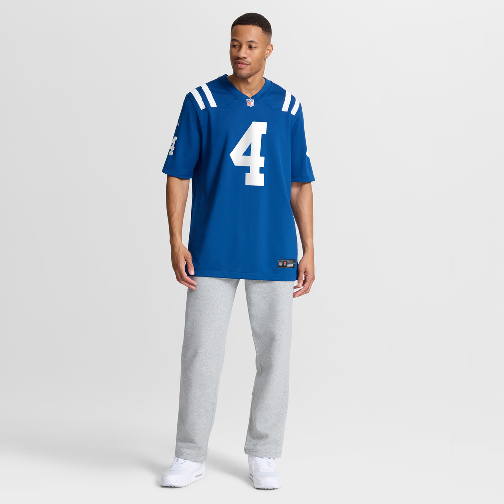 Men's Indianapolis Colts Adam Vinatieri Nike Royal Team Retired Game Jersey - Image 3