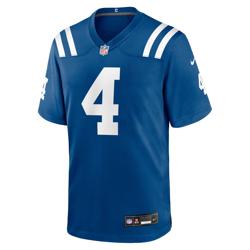 Men's Indianapolis Colts Adam Vinatieri Nike Royal Team Retired Game Jersey - Image 5