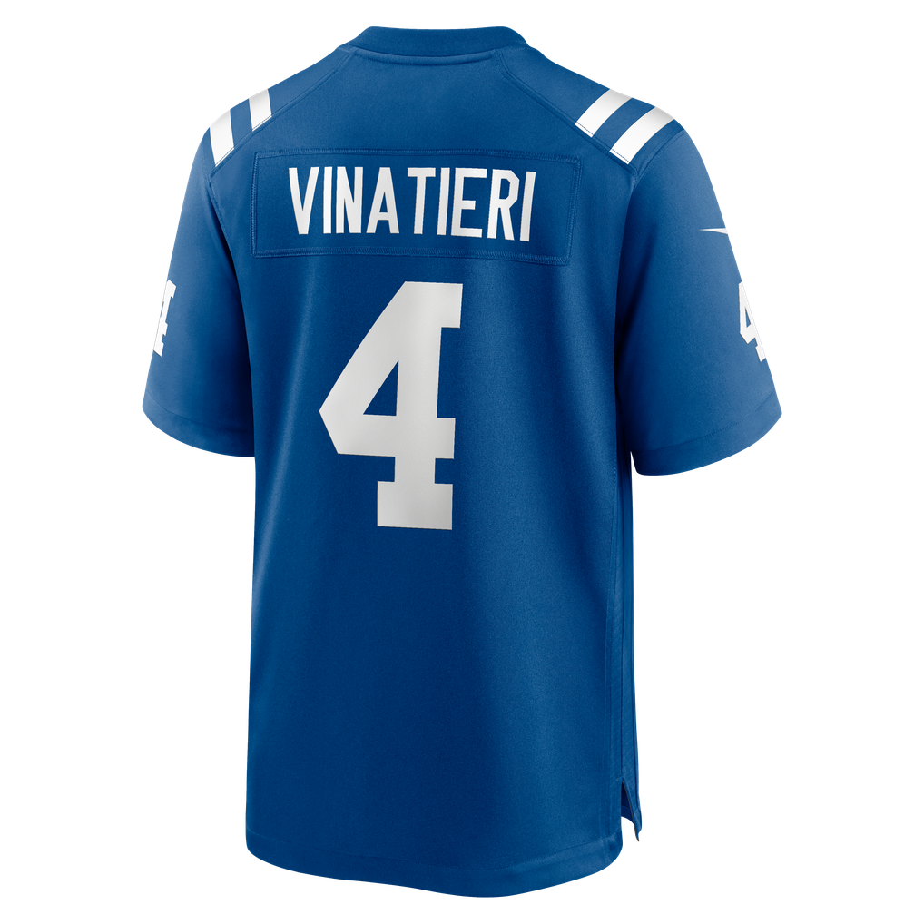 Men's Indianapolis Colts Adam Vinatieri Nike Royal Team Retired Game Jersey - Image 6