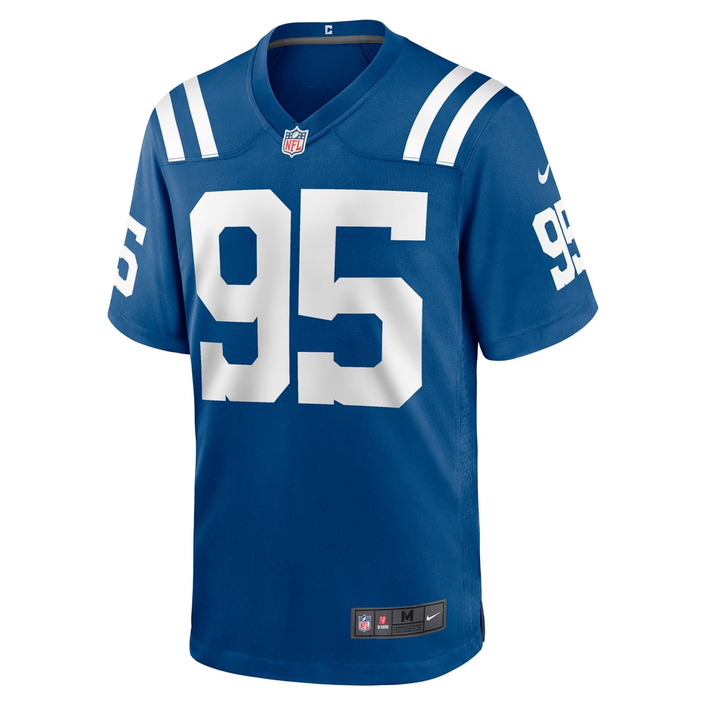Men's Indianapolis Colts Adetomiwa Adebawore Nike  Royal Team Game Jersey - Image 3