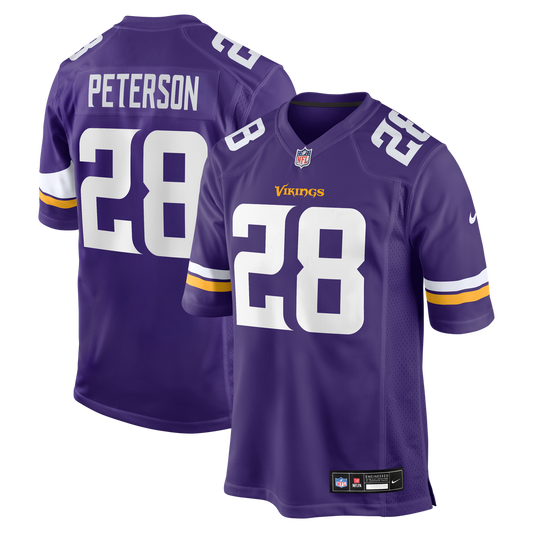 Men's Minnesota Vikings Adrian Peterson Nike Purple Team Retired Game Jersey - Image 1