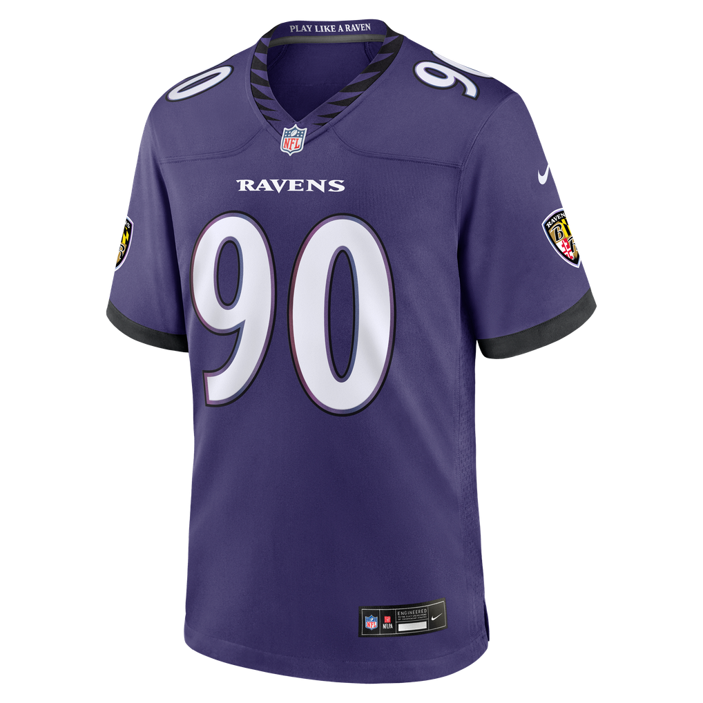 Men's Baltimore Ravens Aeneas Peebles Nike Purple Team Game Jersey