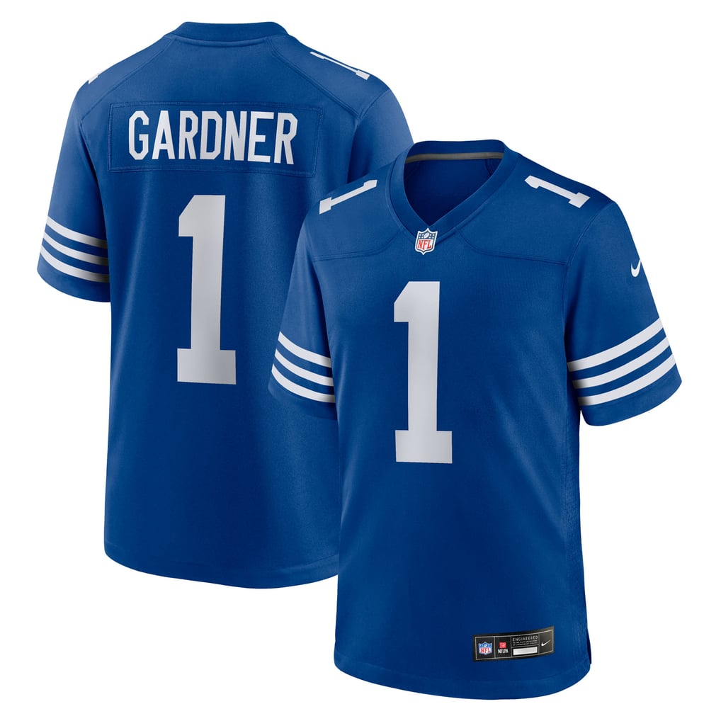 Men's Indianapolis Colts Ahmad Sauce Gardner Nike  Royal Alternate  Game Jersey - Image 1