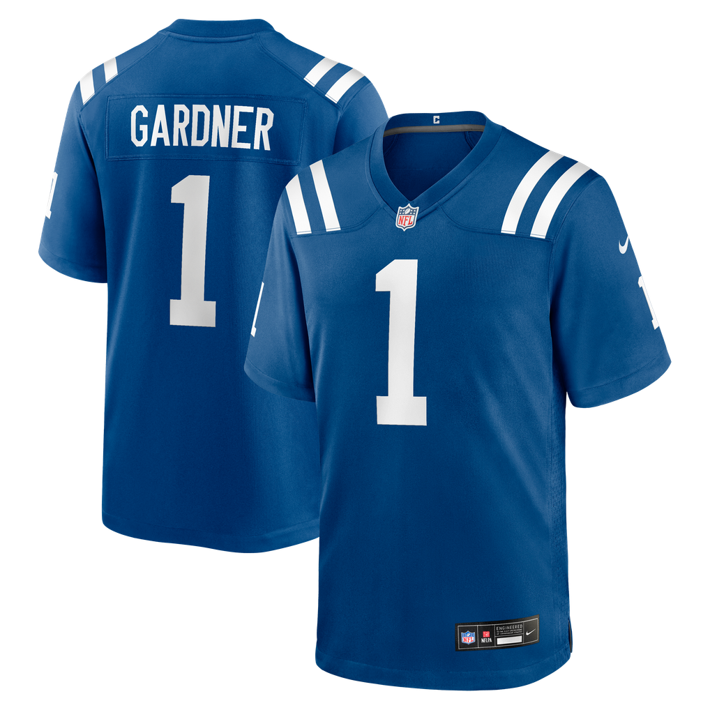 Men's Indianapolis Colts Ahmad Sauce Gardner Nike  Royal Team  Game Jersey - Image 2