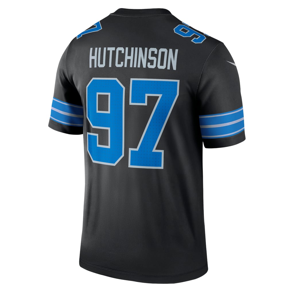 Men's Detroit Lions Aidan Hutchinson Nike Black Legend Player Performance Top - Image 4