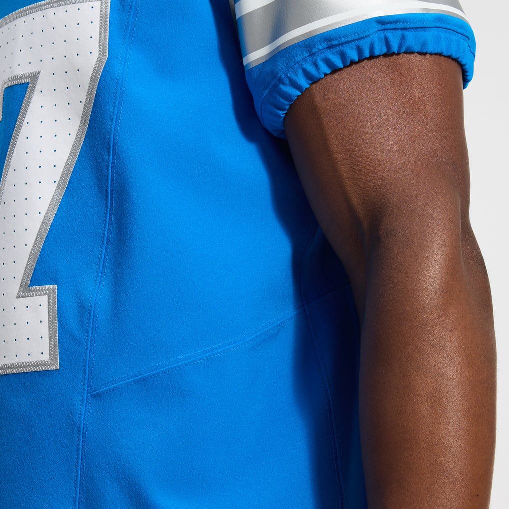 Men's Detroit Lions Aidan Hutchinson Nike Blue Alternate Vapor F.U.S.E. Elite Jersey - Image 14