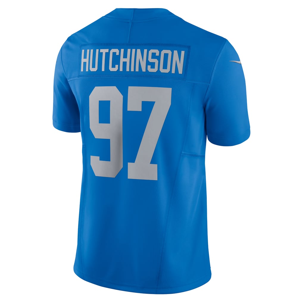 Men's Detroit Lions Aidan Hutchinson Nike Blue Vapor F.U.S.E. Alternate Limited Jersey - Image 4