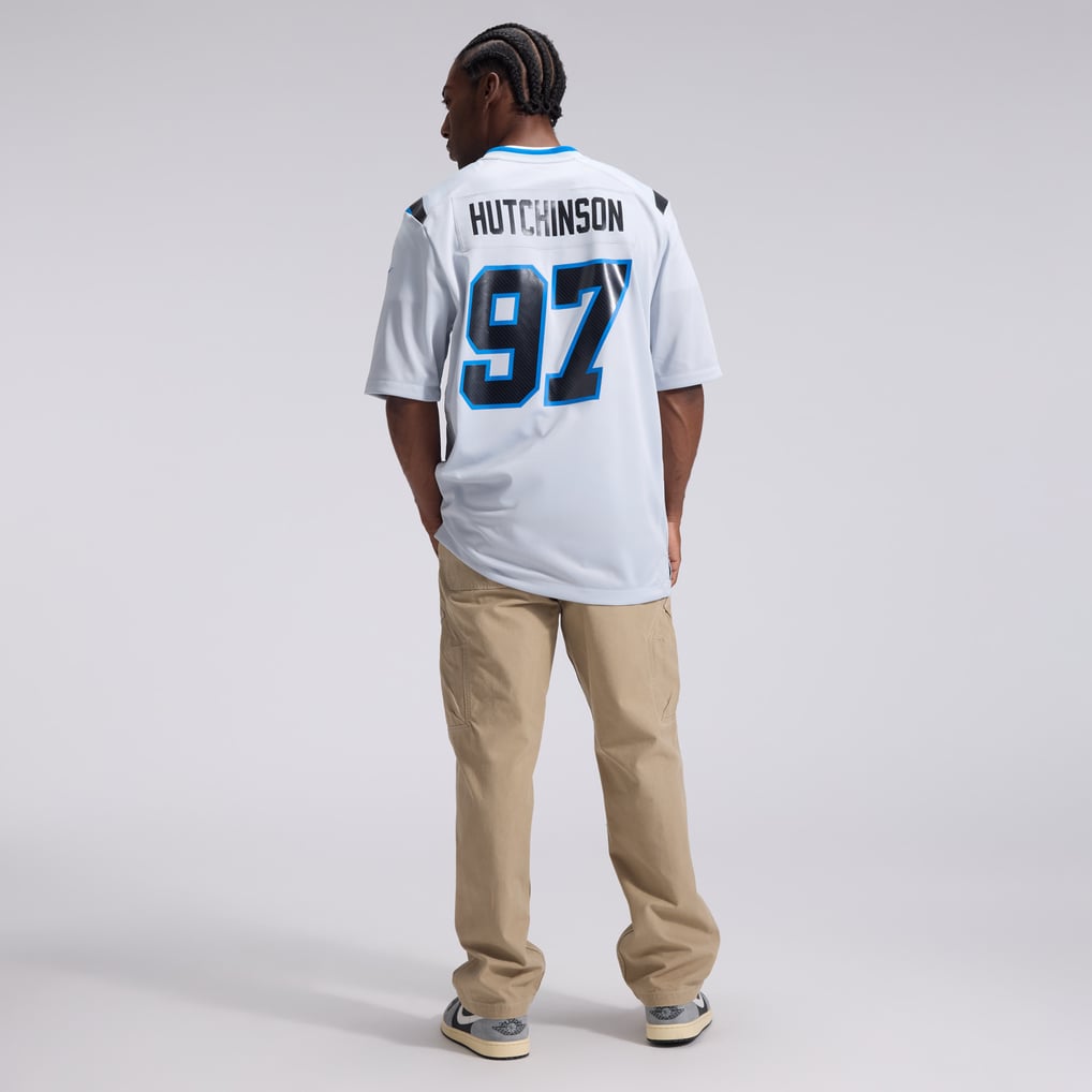 Men's Detroit Lions Aidan Hutchinson Nike Silver 2026 Rivalries Collection Game Jersey - Image 6