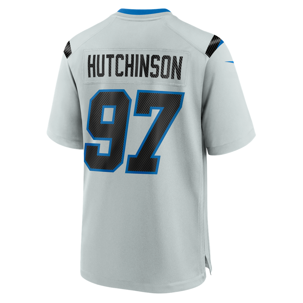 Men's Detroit Lions Aidan Hutchinson Nike Silver 2026 Rivalries Collection Game Jersey - Image 8