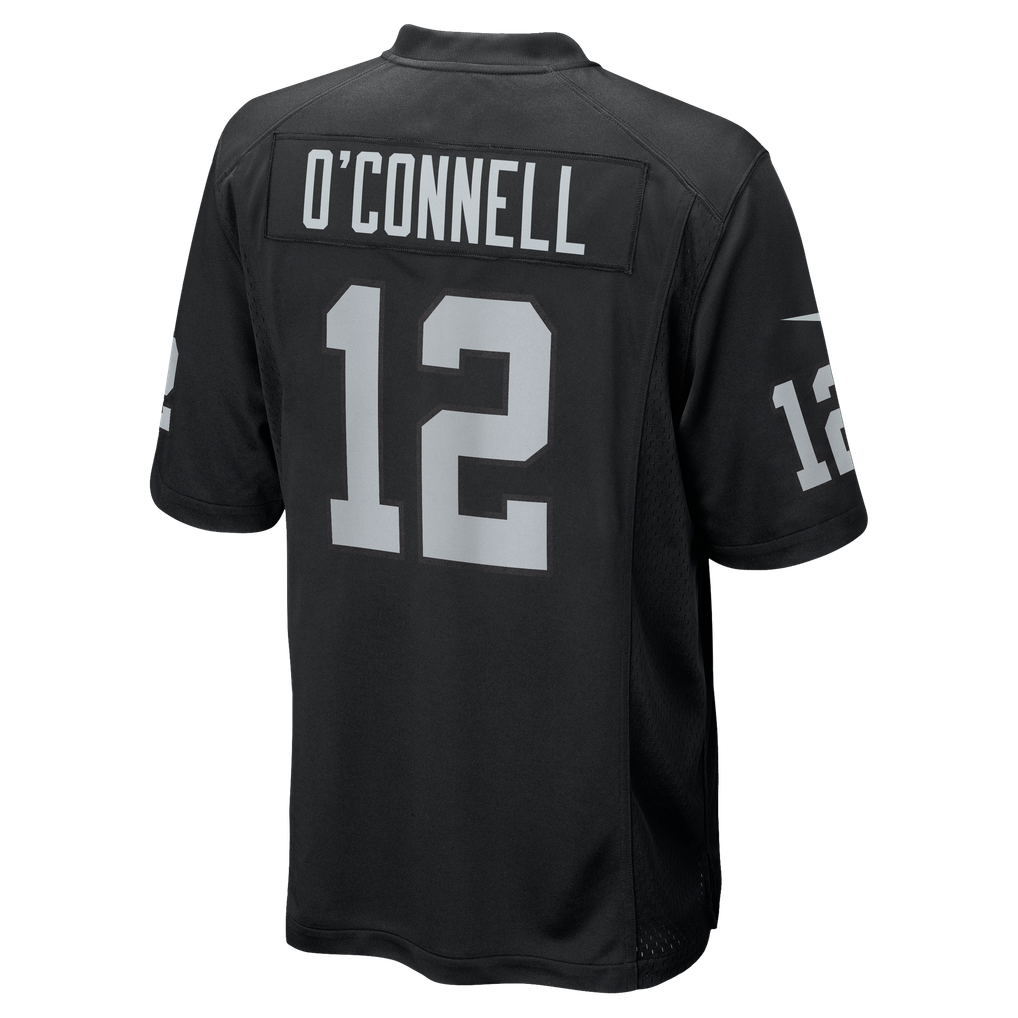 Men's Las Vegas Raiders Aidan O'Connell Nike  Black Team Game Jersey - Image 4