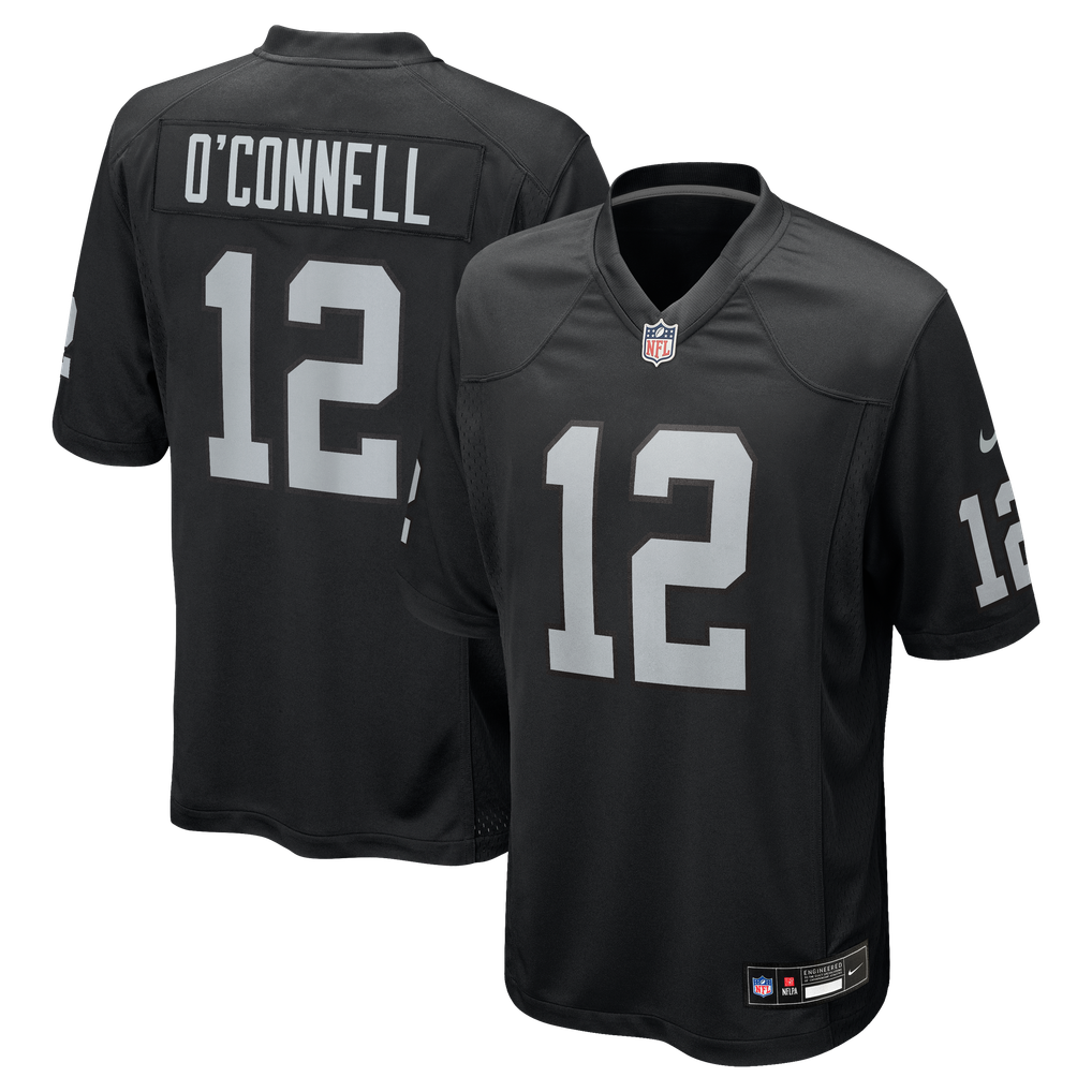 Men's Las Vegas Raiders Aidan O'Connell Nike  Black Team Game Jersey - Image 1