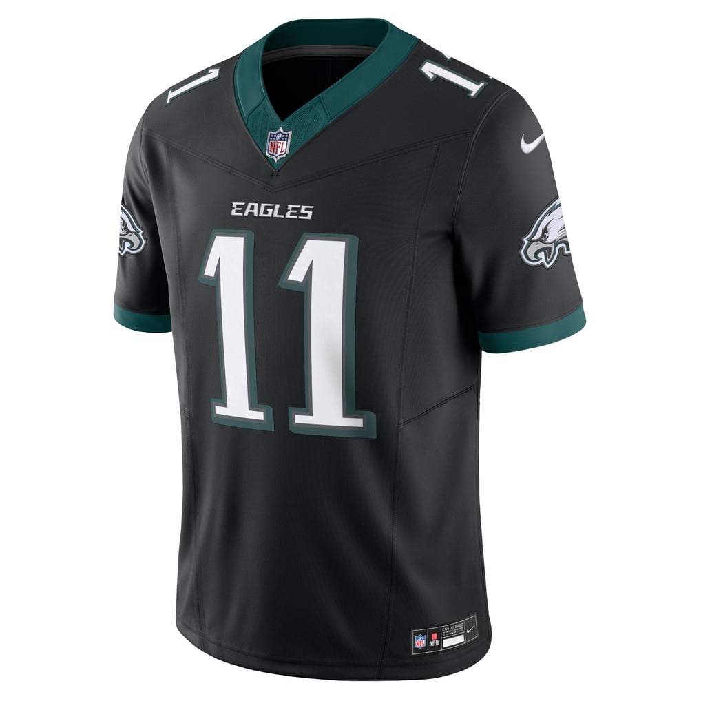 Men's Philadelphia Eagles A.J. Brown Nike Black Alternate Vapor F.U.S.E. Limited Jersey - Image 3