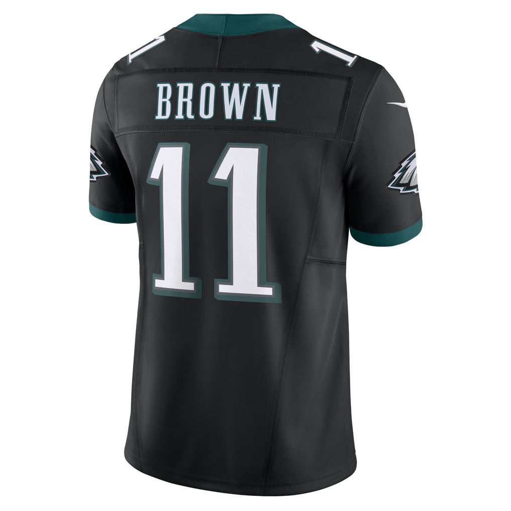 Men's Philadelphia Eagles A.J. Brown Nike Black Alternate Vapor F.U.S.E. Limited Jersey - Image 4