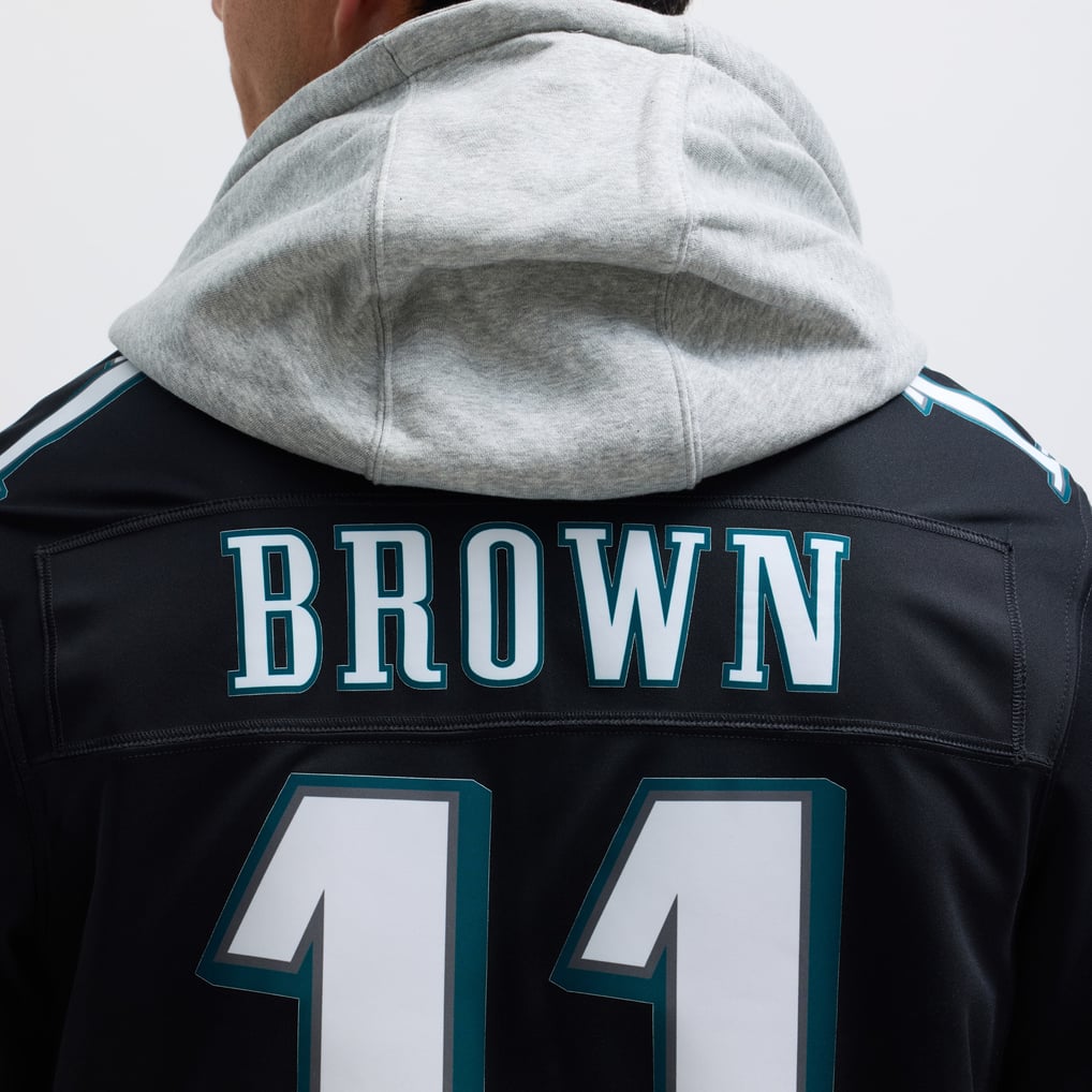 Men's Philadelphia Eagles A.J. Brown Nike Black Alternate Vapor F.U.S.E. Limited Jersey - Image 9