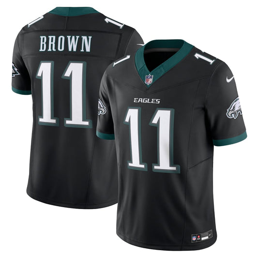 Men's Philadelphia Eagles A.J. Brown Nike Black Alternate Vapor F.U.S.E. Limited Jersey - Image 1