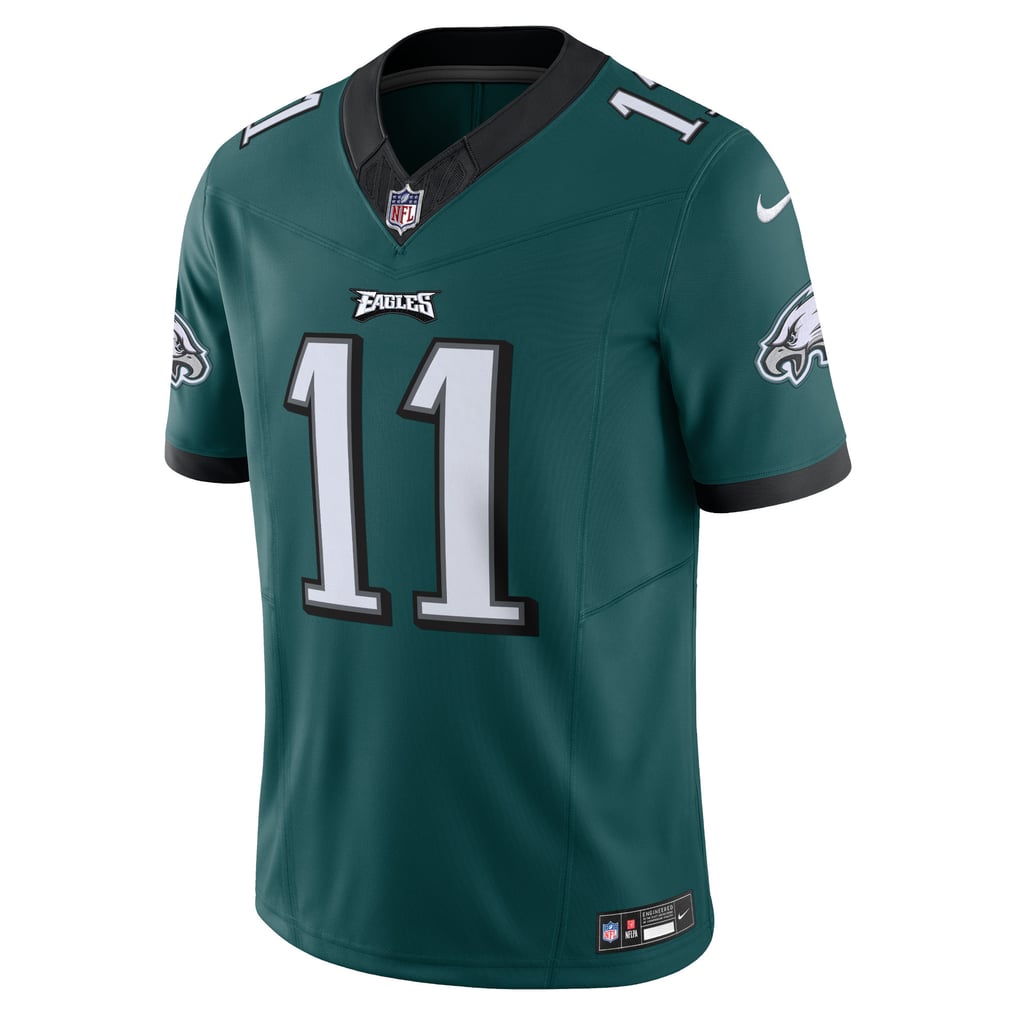 Men's Philadelphia Eagles A.J. Brown Nike Green Vapor F.U.S.E. Limited Jersey - Image 3