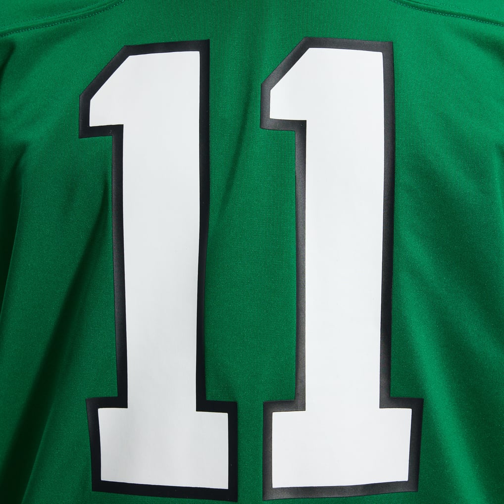 Men's Philadelphia Eagles A.J. Brown Nike Kelly Green Alternate Game Player Jersey - Image 12