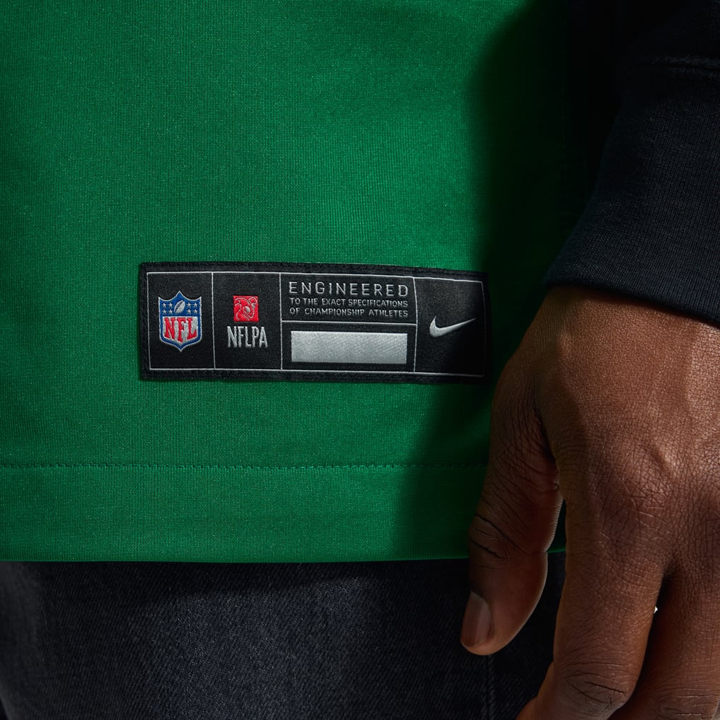 Men's Philadelphia Eagles A.J. Brown Nike Kelly Green Alternate Game Player Jersey - Image 9