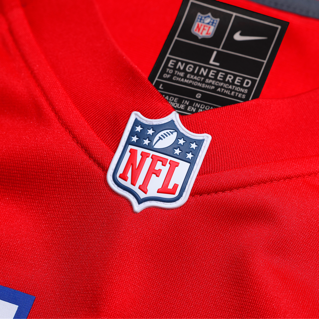 Men's New England Patriots A.J. Brown Nike Red Game Jersey - Image 5