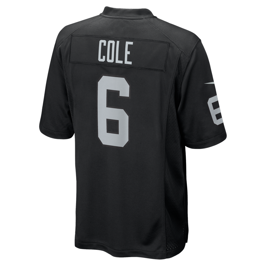 Men's Las Vegas Raiders AJ Cole Nike Black Game Jersey - Image 4