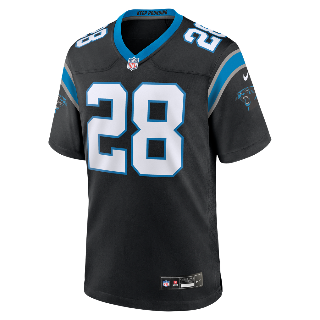 Men's Carolina Panthers AJ Dillon Nike Black Team Game Jersey - Image 3