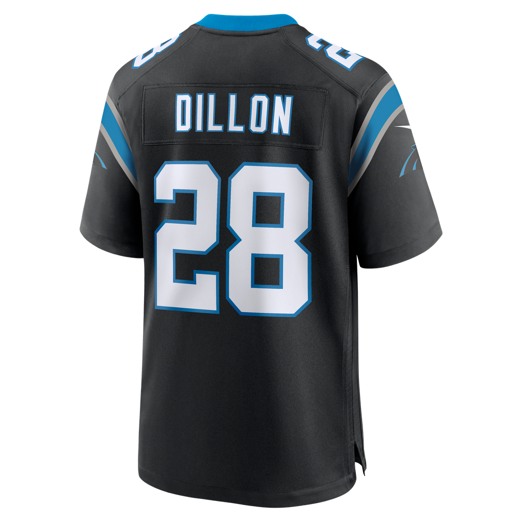 Men's Carolina Panthers AJ Dillon Nike Black Team Game Jersey - Image 4