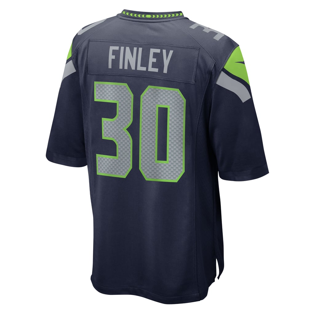 Men's Seattle Seahawks AJ Finley Nike  College Navy Team Game Jersey - Image 4