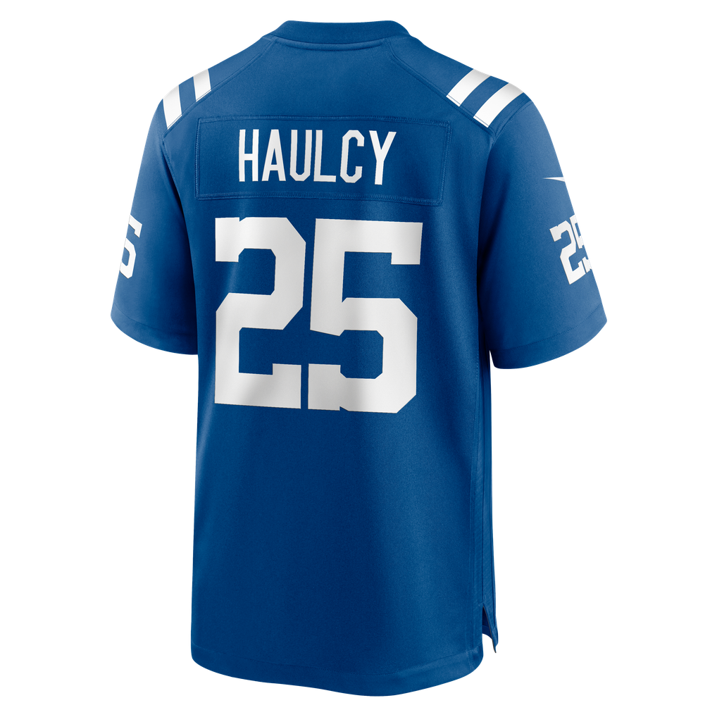 Men's Indianapolis Colts A.J. Haulcy Nike Royal Team Game Jersey - Image 6