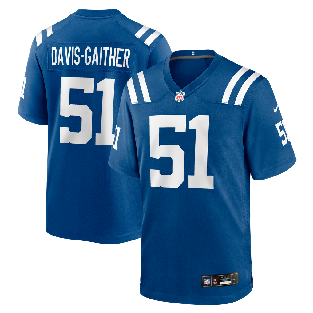 Men's Indianapolis Colts Akeem Davis-Gaither Nike Royal Team Game Jersey - Image 1