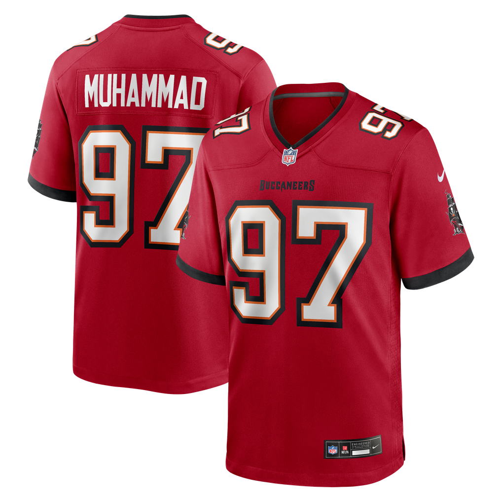Men's Tampa Bay Buccaneers Al-Quadin Muhammad Nike Red Team Game Jersey - Image 2