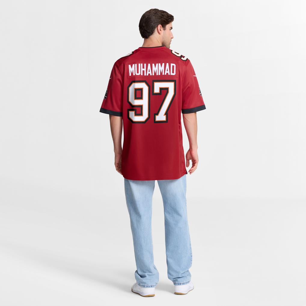 Men's Tampa Bay Buccaneers Al-Quadin Muhammad Nike Red Team Game Jersey - Image 4