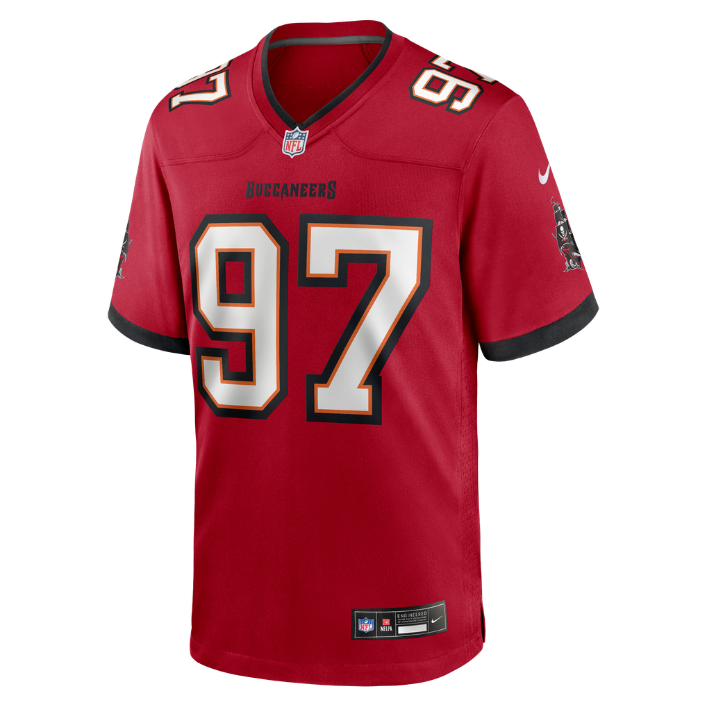 Men's Tampa Bay Buccaneers Al-Quadin Muhammad Nike Red Team Game Jersey - Image 5