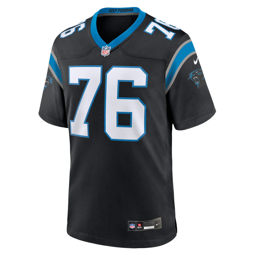 Men's Carolina Panthers Albert Reese IV Nike Black Team Game Jersey - Image 3