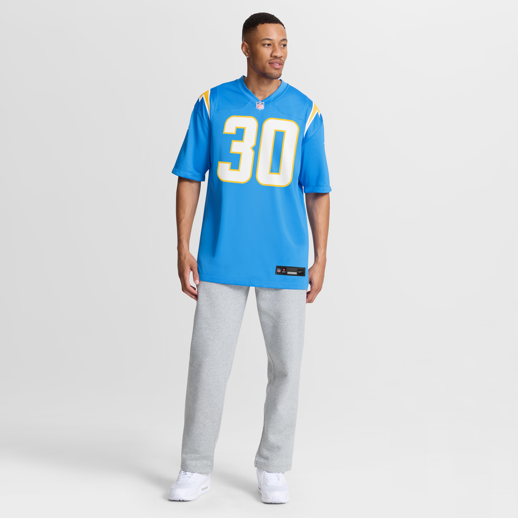 Men's Los Angeles Chargers Alec Ingold Nike Powder Blue Team Game Jersey - Image 3