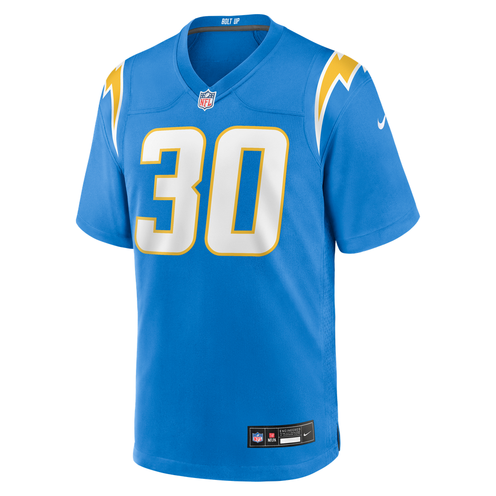 Men's Los Angeles Chargers Alec Ingold Nike Powder Blue Team Game Jersey - Image 5