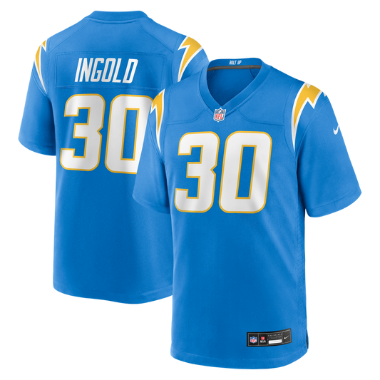Men's Los Angeles Chargers Alec Ingold Nike Powder Blue Team Game Jersey - Image 1
