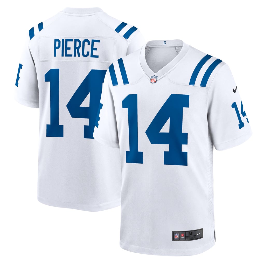 Men's Indianapolis Colts Alec Pierce Nike White Away Game Player Jersey - Image 2
