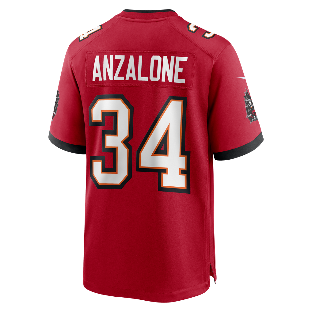 Men's Tampa Bay Buccaneers Alex Anzalone Nike Red Team Game Jersey - Image 6