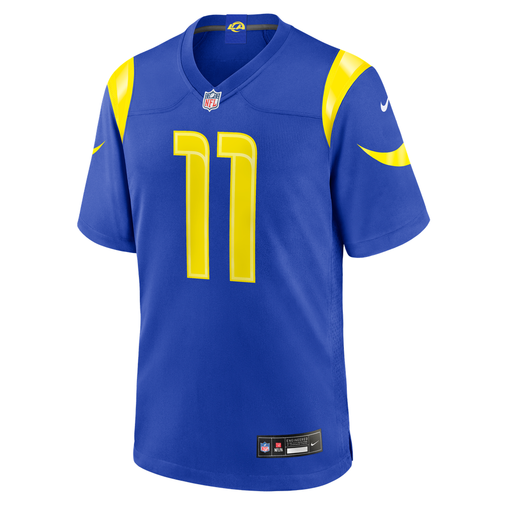 Men's Los Angeles Rams Alex Bachman Nike Royal Team Game Jersey - Image 3