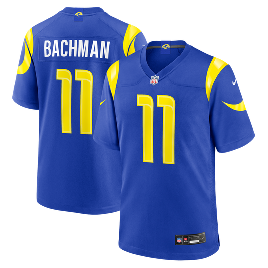 Men's Los Angeles Rams Alex Bachman Nike Royal Team Game Jersey - Image 1