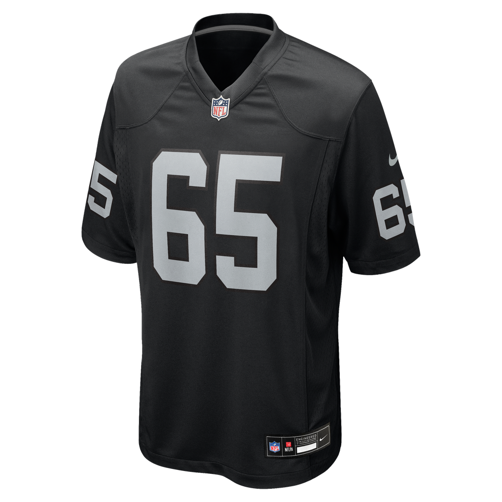 Men's Las Vegas Raiders Alex Cappa Nike  Black Team Game Jersey - Image 3