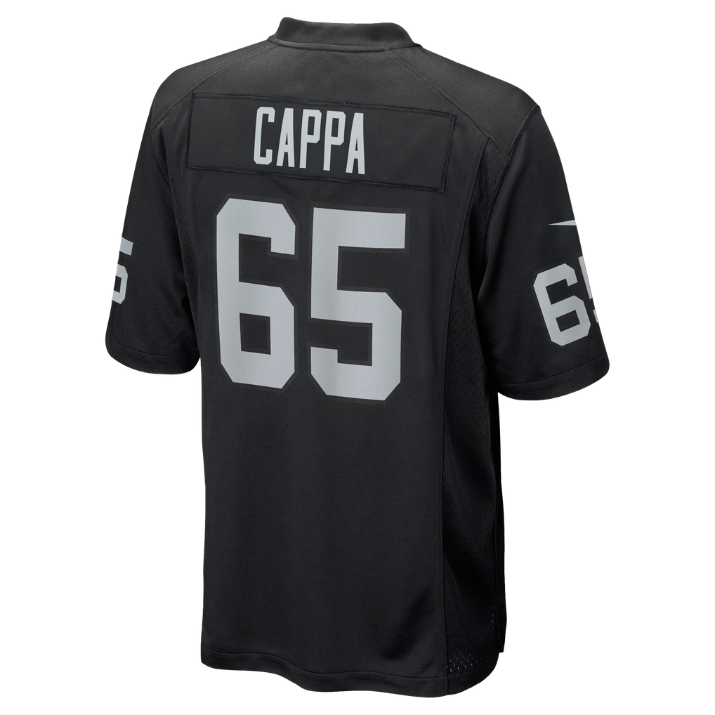 Men's Las Vegas Raiders Alex Cappa Nike  Black Team Game Jersey - Image 4