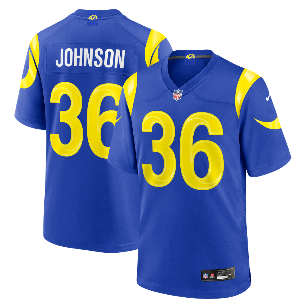 Men's Los Angeles Rams Alex Johnson Nike Royal Team Game Jersey - Image 2