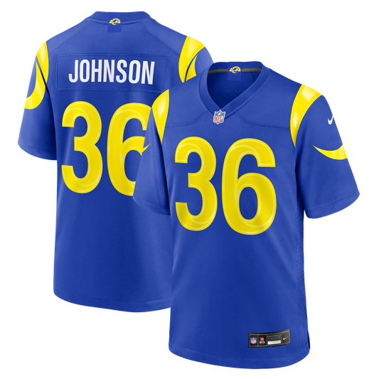 Men's Los Angeles Rams Alex Johnson Nike Royal Team Game Jersey - Image 1